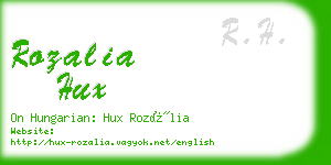 rozalia hux business card
